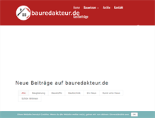 Tablet Screenshot of bauredakteur.de